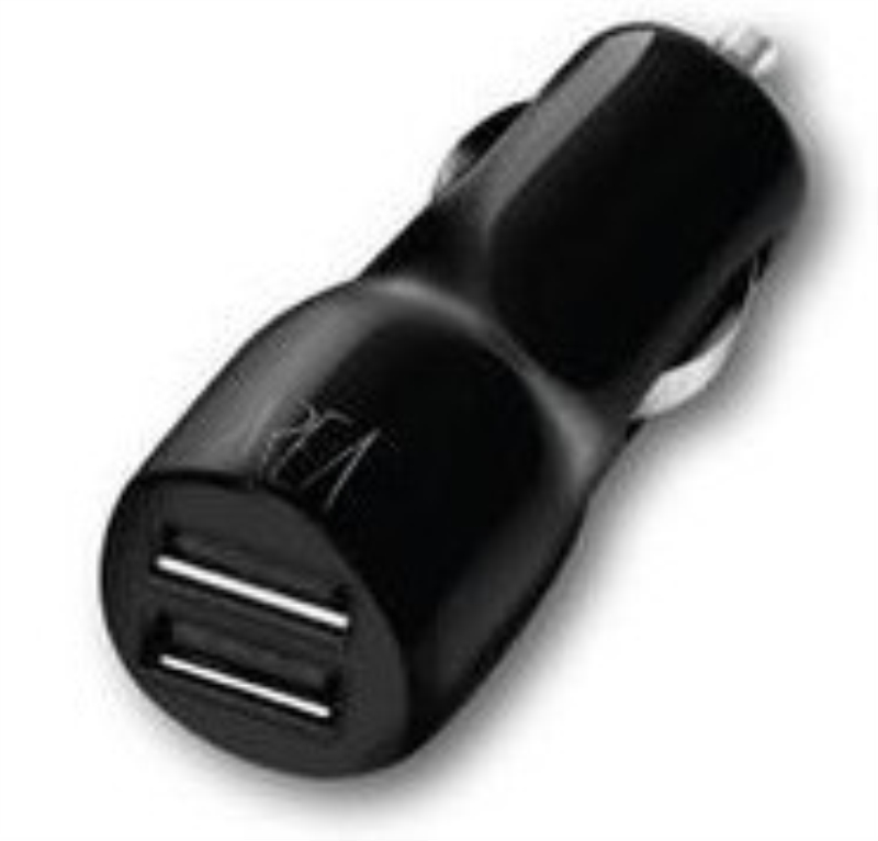AREA Caricabatterie 3 A con 2 porte USB Area universale nero
